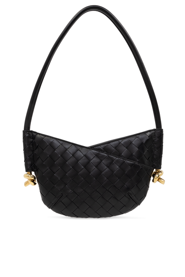 Black 'Solstice Mini' Shoulder Bag Bottega Veneta